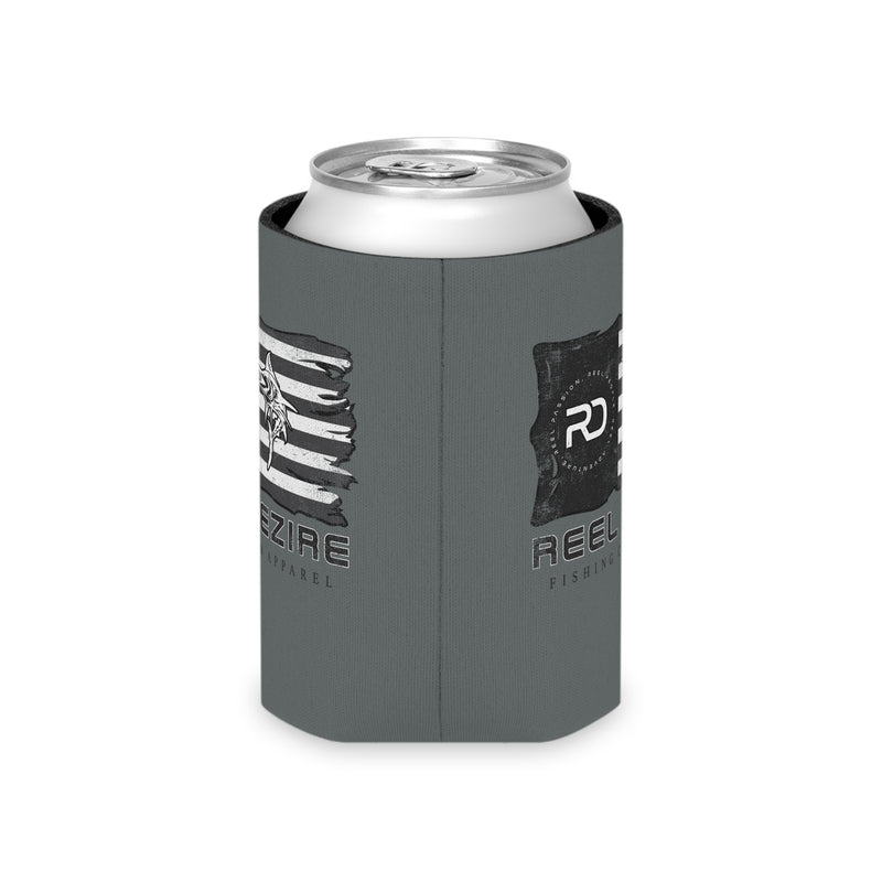 Black & White Flag Can Koozie