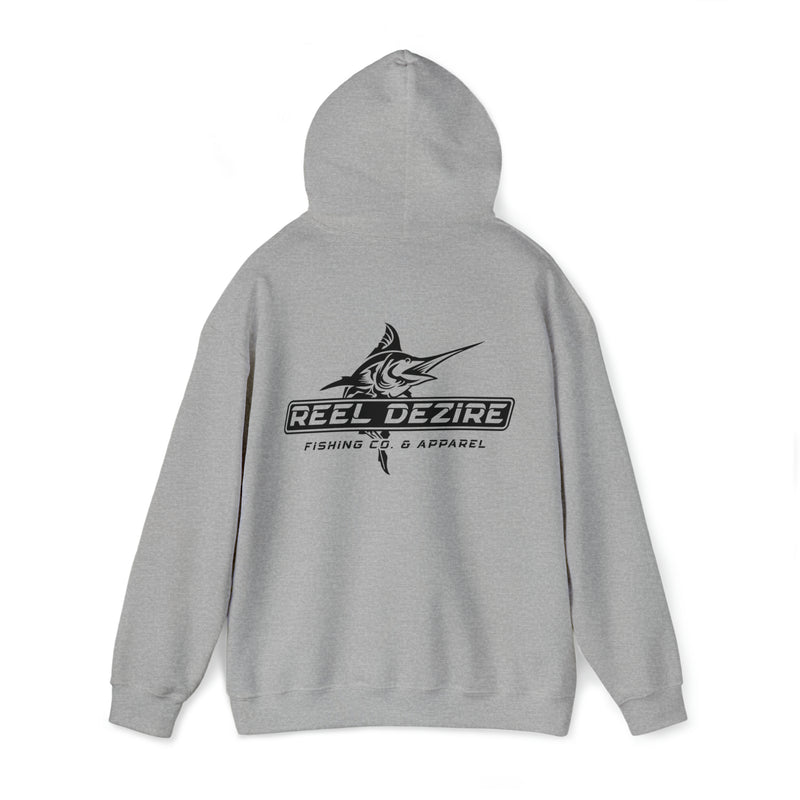 Reel Dezire Black Logo Heavy Blend Sweatshirt Men's Hoodie