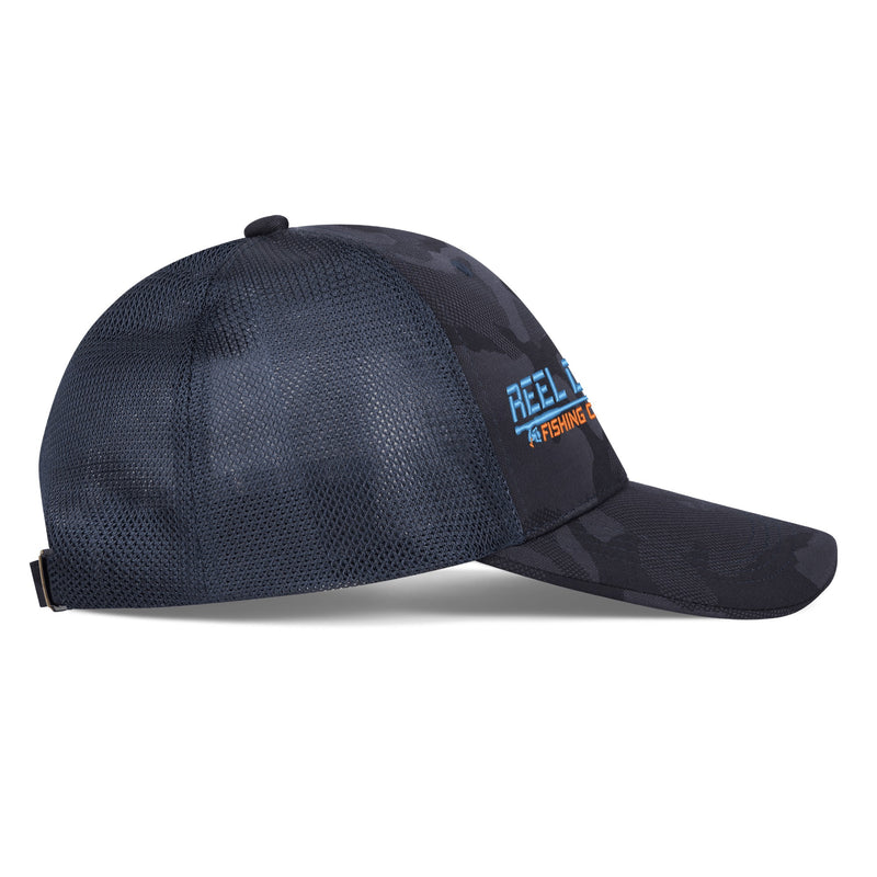 Reel Dezire Spinner Embroidered Mesh Back Camo Hat