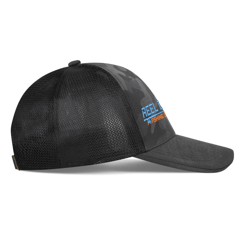Reel Dezire Spinner Embroidered Mesh Back Camo Hat