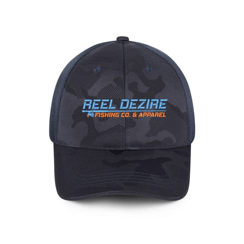 Reel Dezire Spinner Embroidered Mesh Back Camo Hat