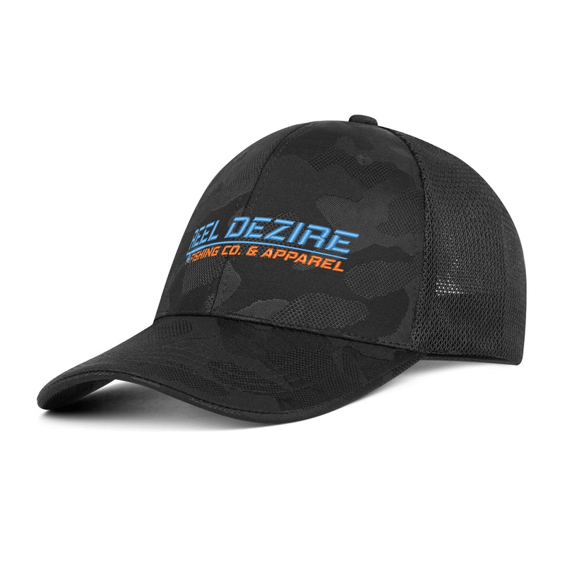 Reel Dezire Spinner Embroidered Mesh Back Camo Hat