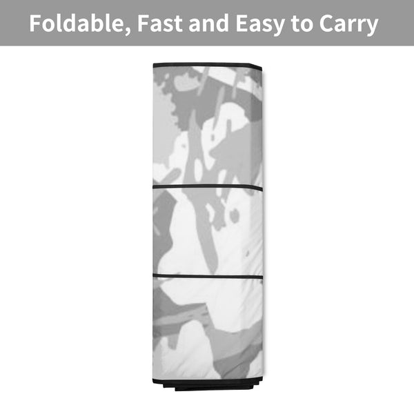 Reel Dezire White & Gray Camo  Auto Sun Shade