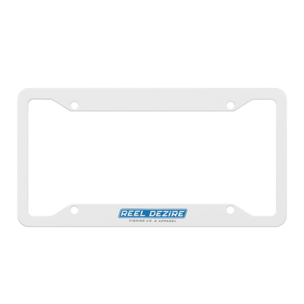 Reel Dezire White License Plate Frames