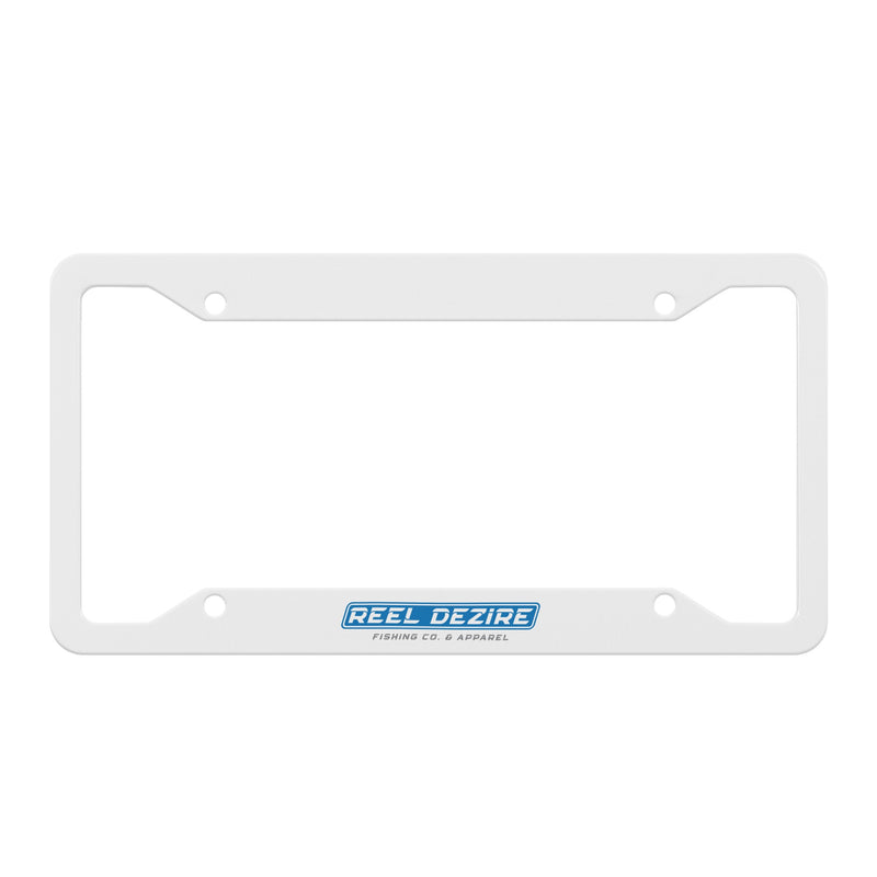 Reel Dezire White License Plate Frames