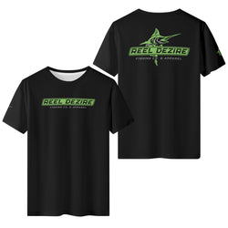 Reel Dezire Neon Green Logo  Mens Short Sleeve T-Shirt