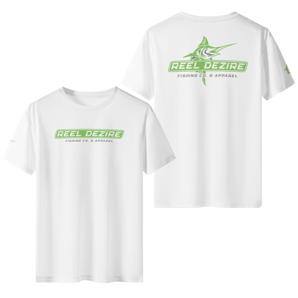 Reel Dezire Neon Green Logo  Mens Short Sleeve T-Shirt