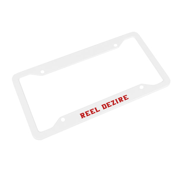 Reel Dezire White License Plate Frames