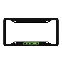 Reel Dezire Neon Green Black License Plate Frames