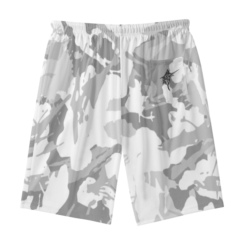 White Camo Lightweight Men's Shorts