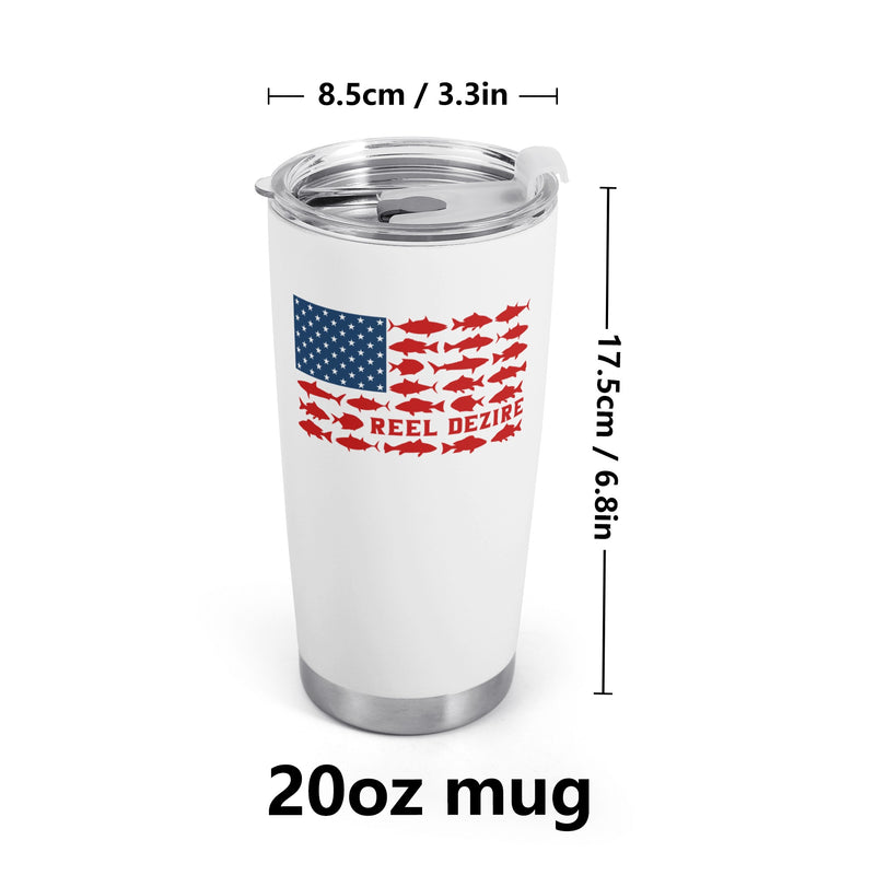 Reel Dezire USA Flag 20oz Tumbler