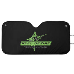 Reel Dezire Neon Green Logo Car Auto Sun Shade
