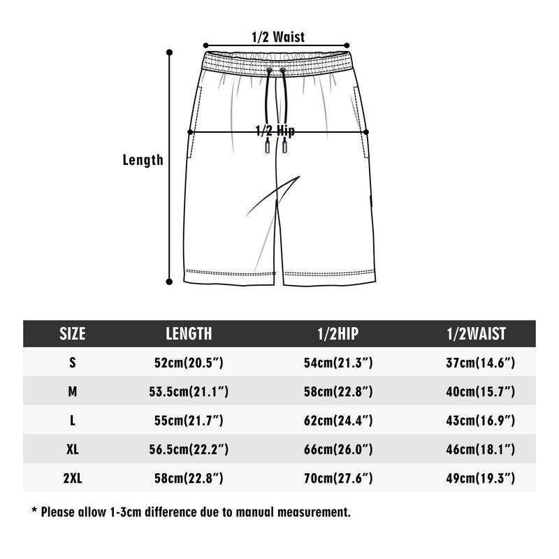 White Camo Lightweight Men's Shorts