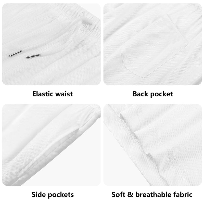 White Camo Lightweight Men's Shorts