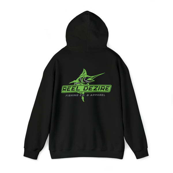 Reel Dezire Neon Green Logo Heavy Blend Sweatshirt Men's Hoodie