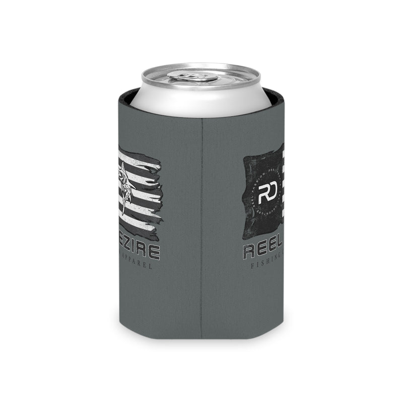 Black & White Flag Can Koozie