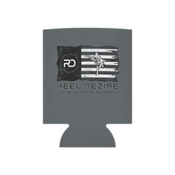 Black & White Flag Can Koozie
