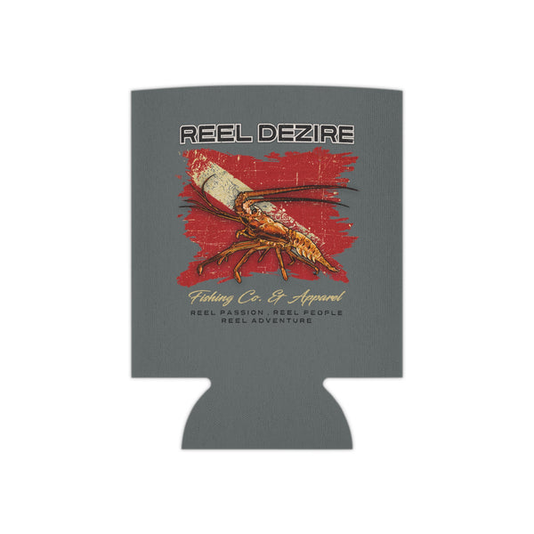 Lobster Dive Flag   Can Koozie