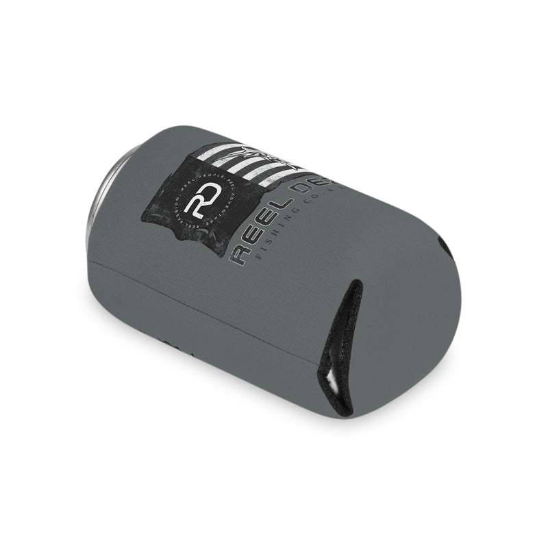 Black & White Flag Can Koozie