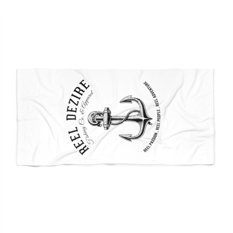 Vintage Anchor  Beach Towel