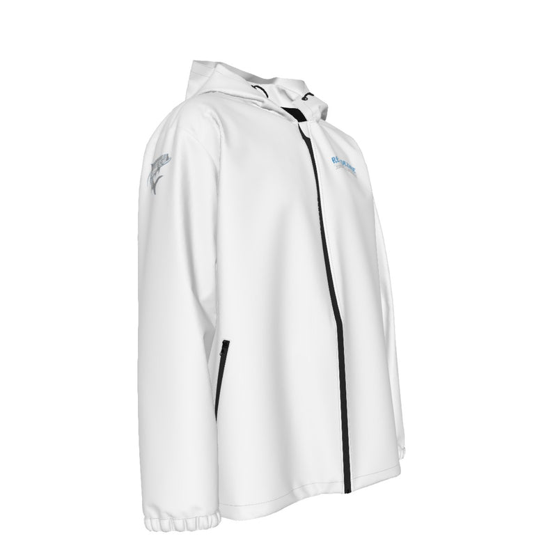 Jumping Tarpon Hooded Zipper Windproof Men's Jacket