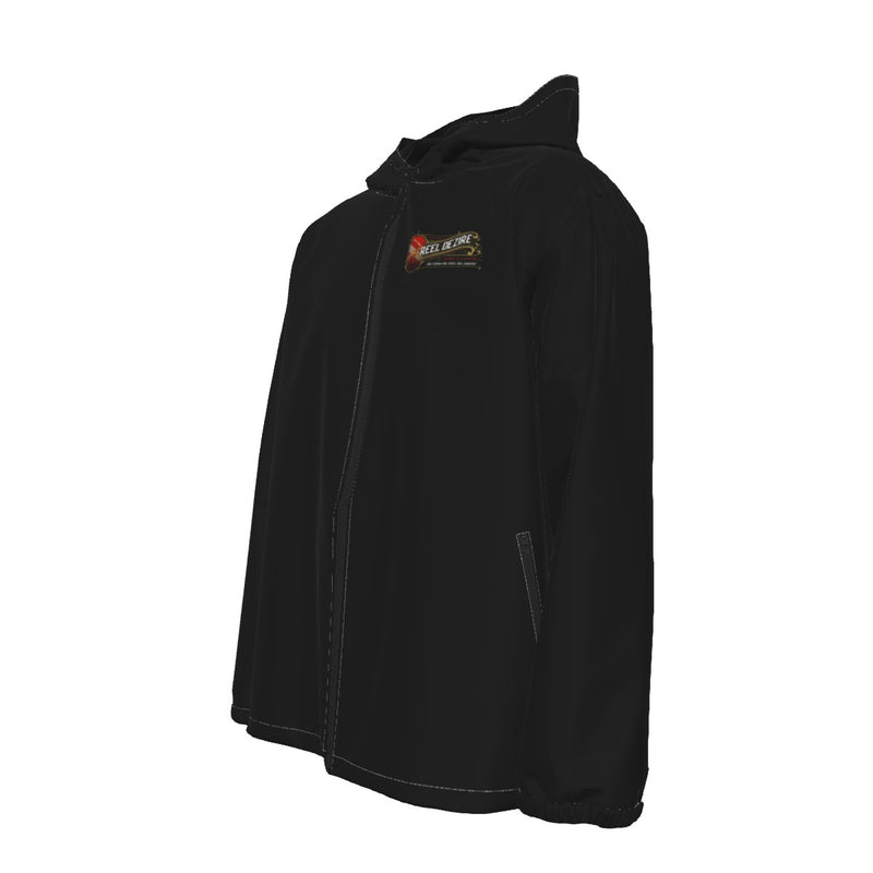 Vintage Lobster Hooded Zipper Windproof Men's Jacket