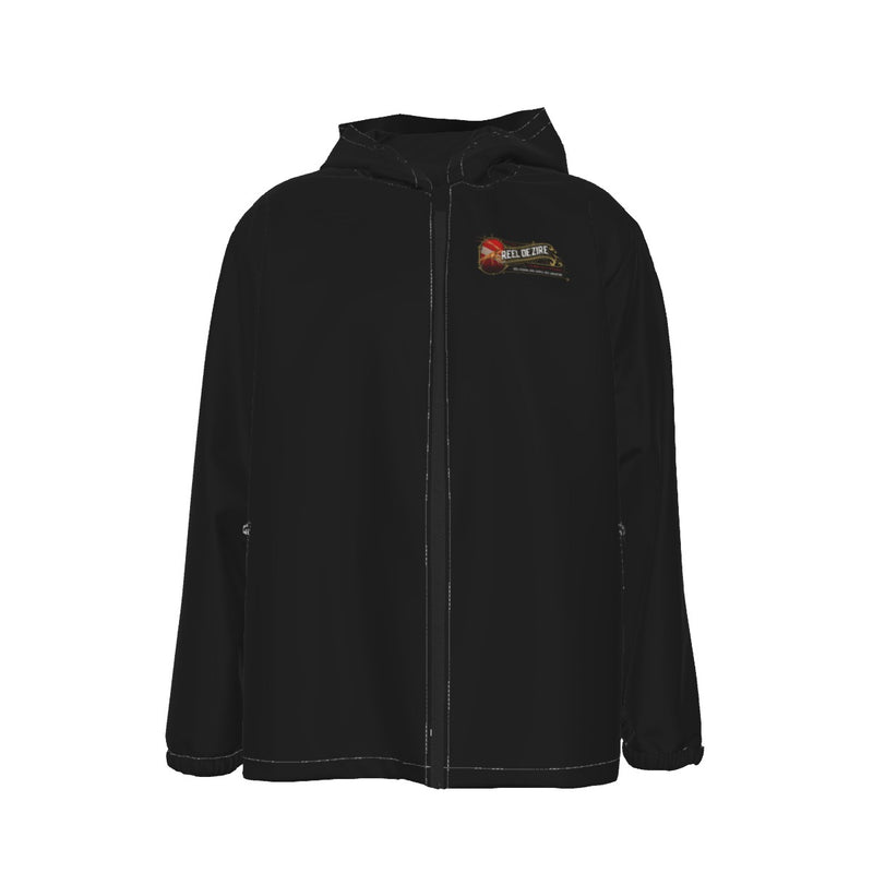Vintage Lobster Hooded Zipper Windproof Men's Jacket
