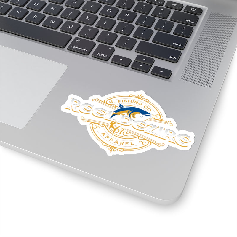 Vintage Tuna  Design  Kiss-Cut Stickers