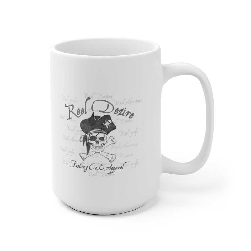 Vintage Pirate  White Ceramic Mug