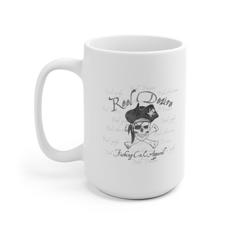 Vintage Pirate  White Ceramic Mug