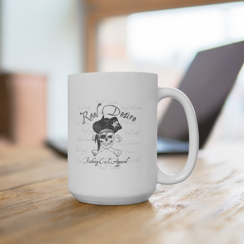 Vintage Pirate  White Ceramic Mug